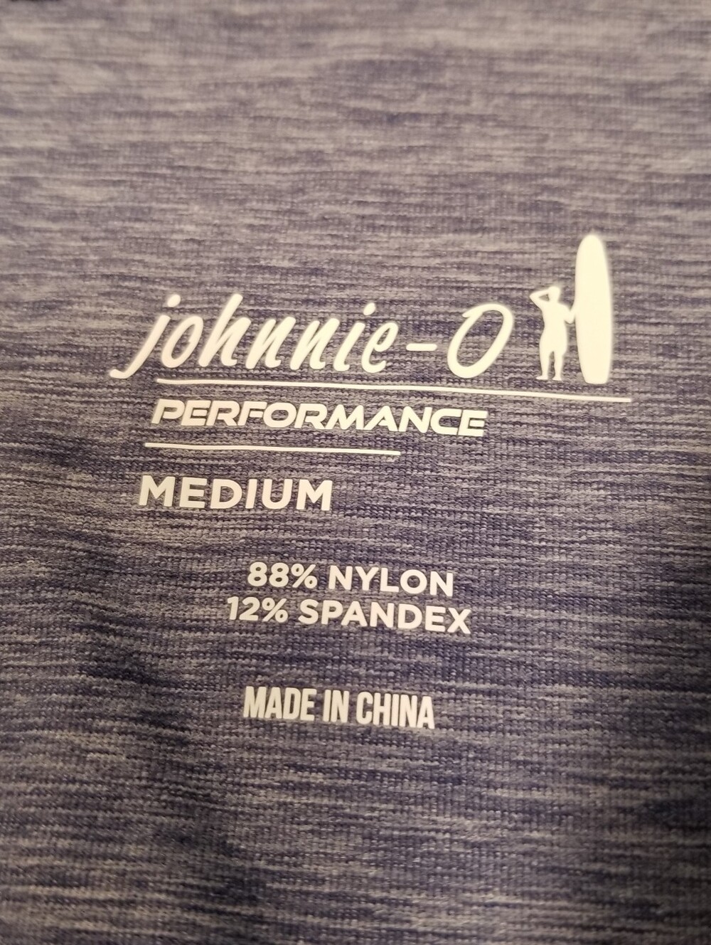Johnnie-O Performance Baird Quarter Zip Golf Pullover Mens Medium Blue Stretch - Picture 4 of 9